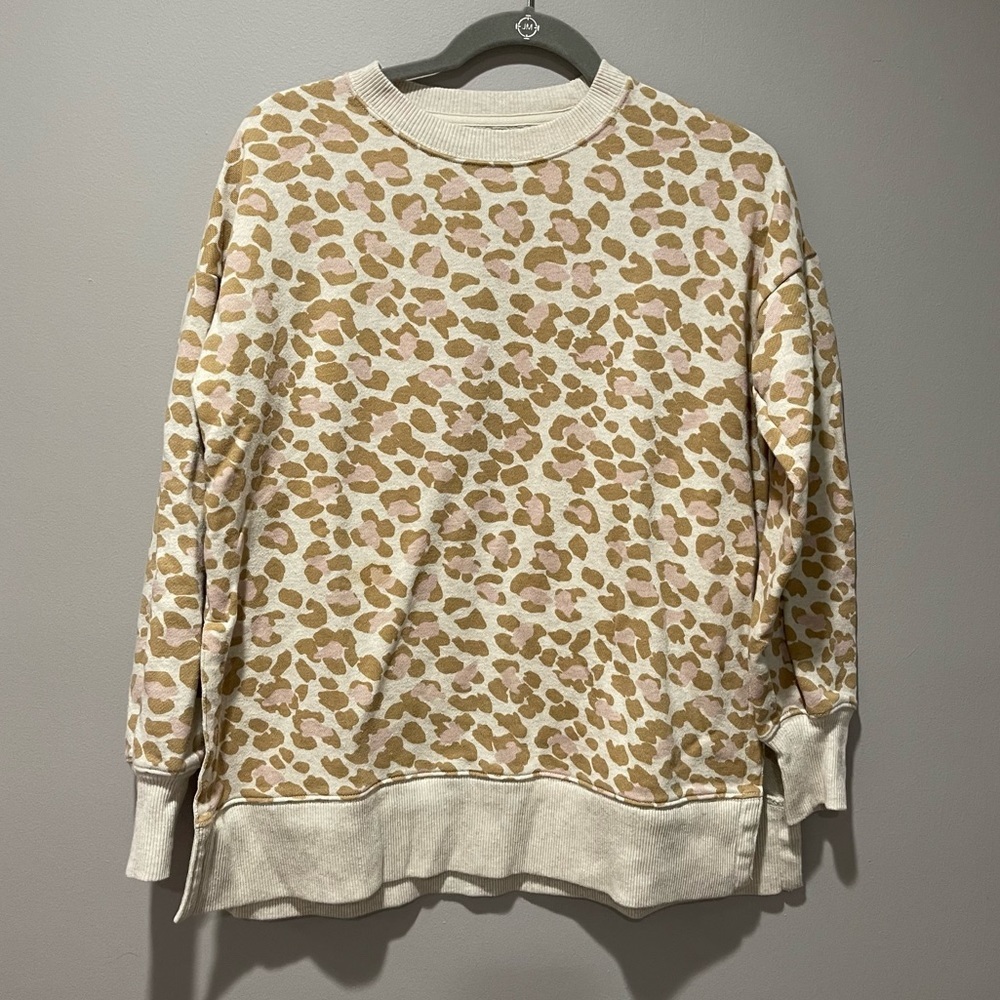 Aerie Animal Print Crewneck Sweatshirt